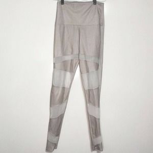Onzie Mesh Inset Skinny Leggings Geo High Rise